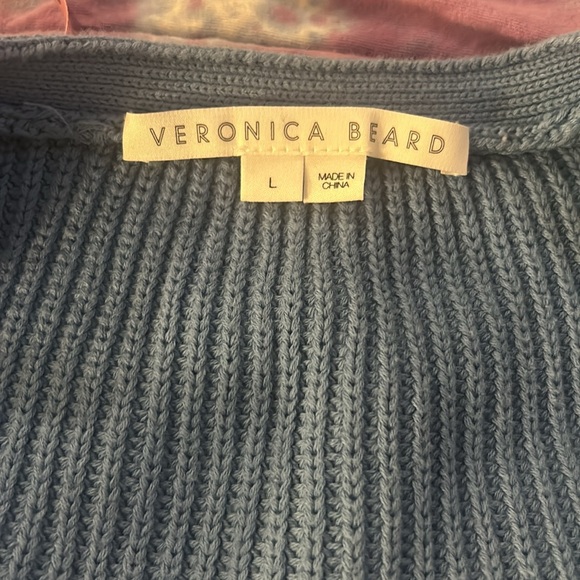 Veronica Beard Perula Ombré Tie Dye Cardigan Sweater Size L - Picture 4 of 8